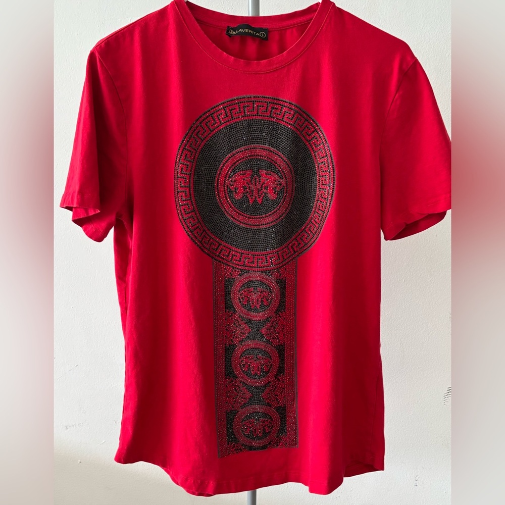 Red Graphic Short Sleeve Tee